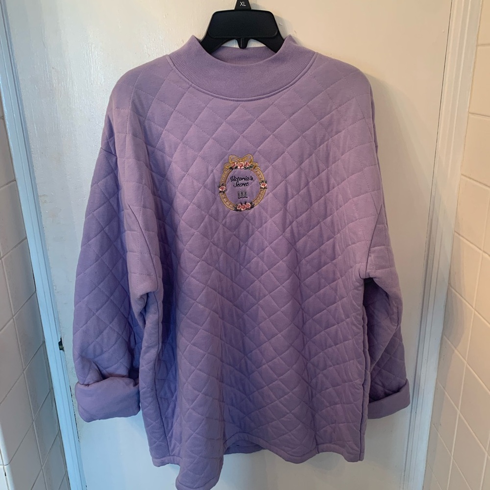 Lilac Quilted Women's Sweatshirt